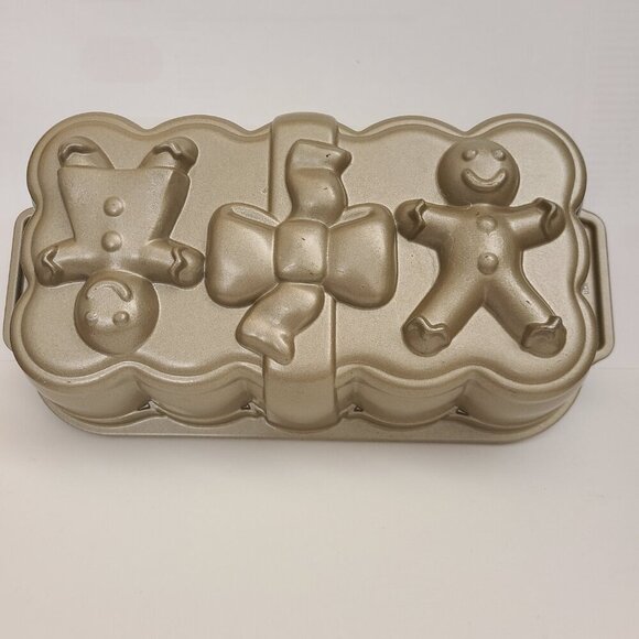 Nordic Ware Gingerbread Man Loaf Pan Holiday Christmas Nonstick - Picture 13 of 13